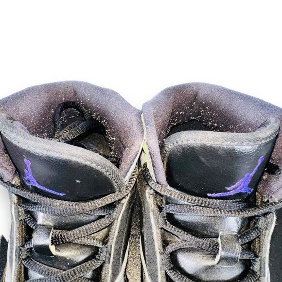 Air Jordan 1 Flight Black / Grey / Lime 630919-070 Rare Youth 6.5 - Picture 11 of 11